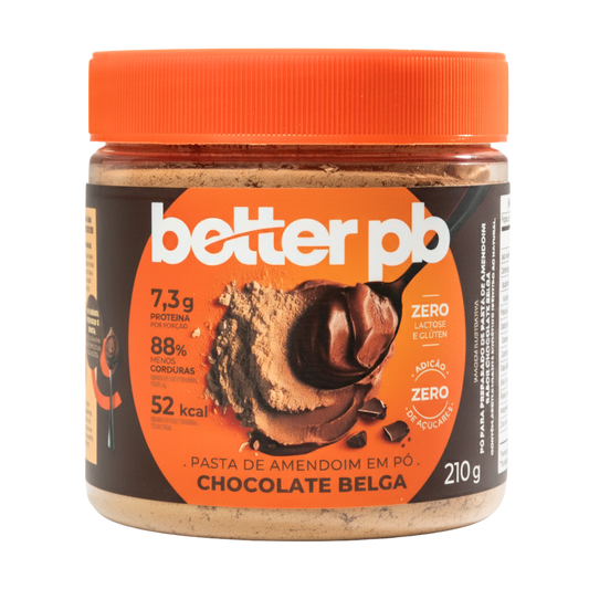 Pasta de Amendoim em Pó Chocolate Belga