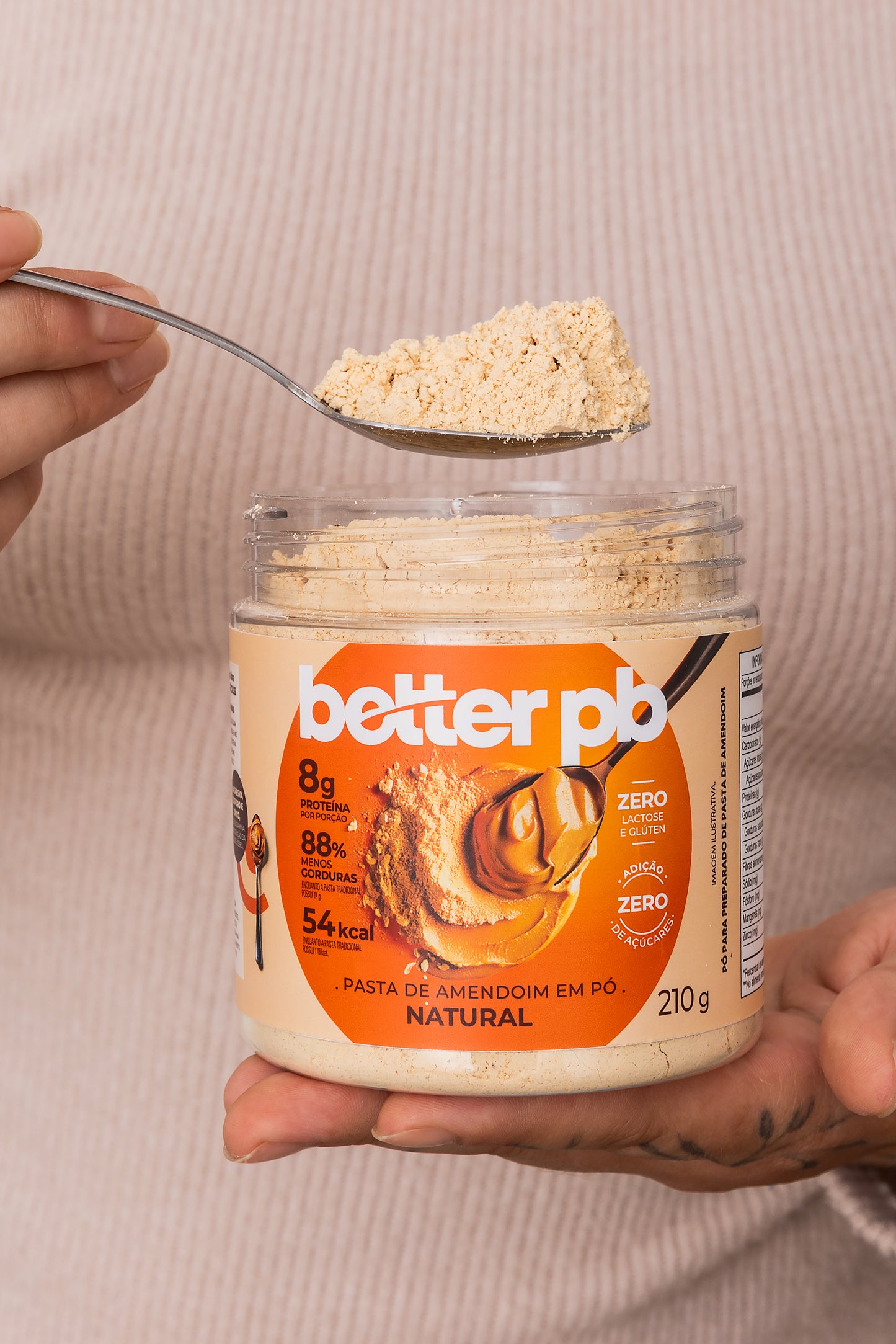 Pasta de Amendoim em Pó Natural