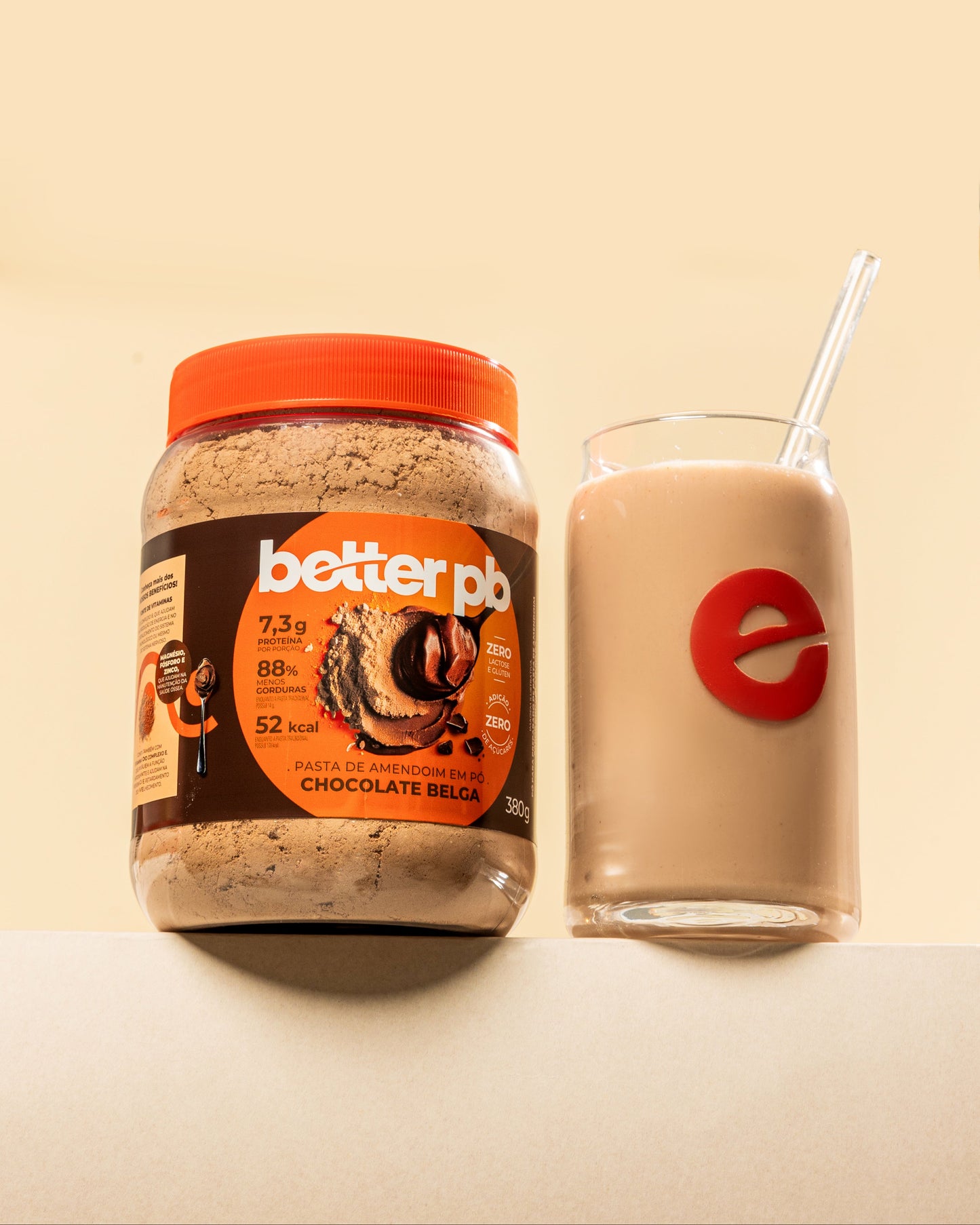 Pasta de Amendoim em Pó Chocolate Belga