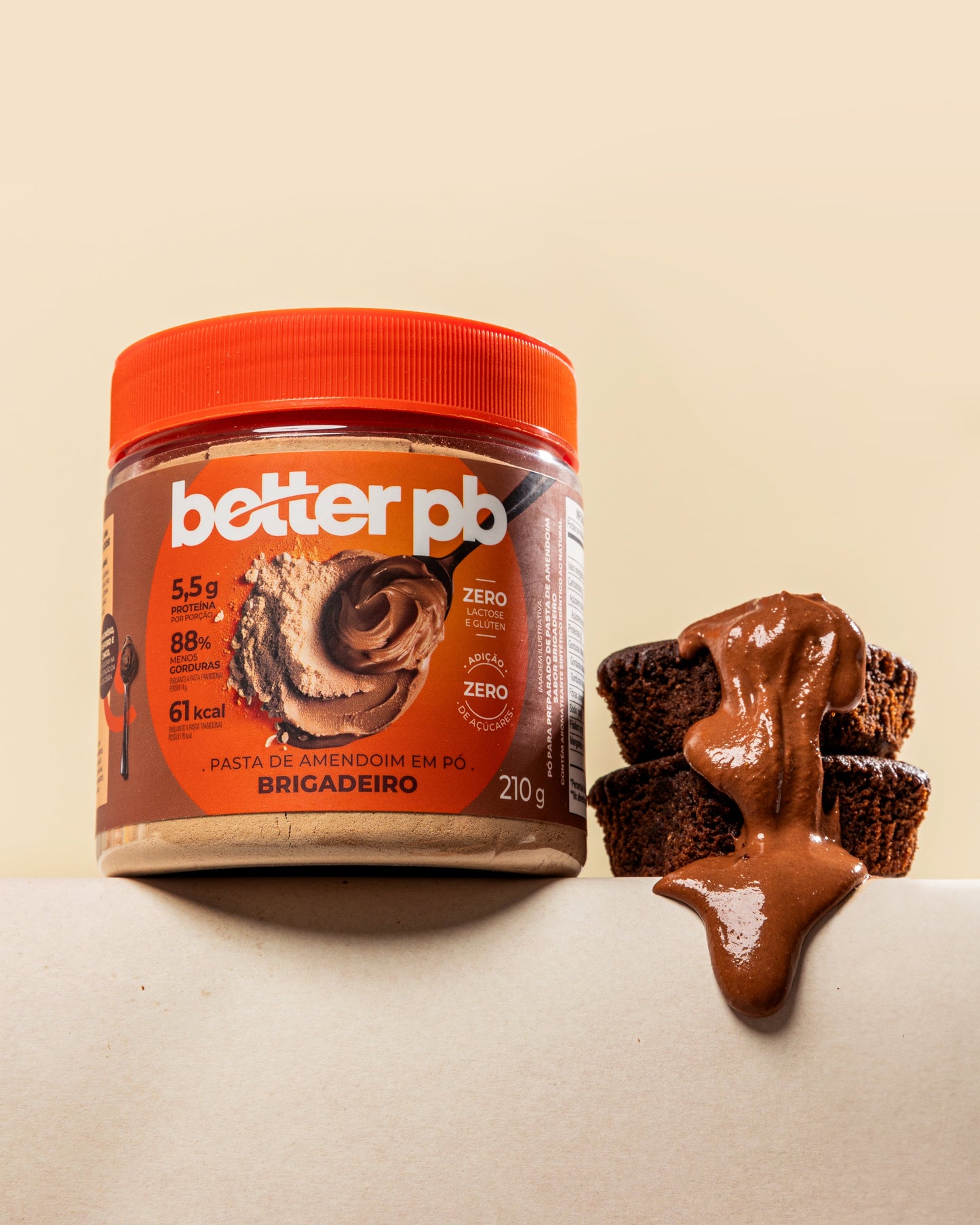 Pasta de Amendoim em Pó Brigadeiro