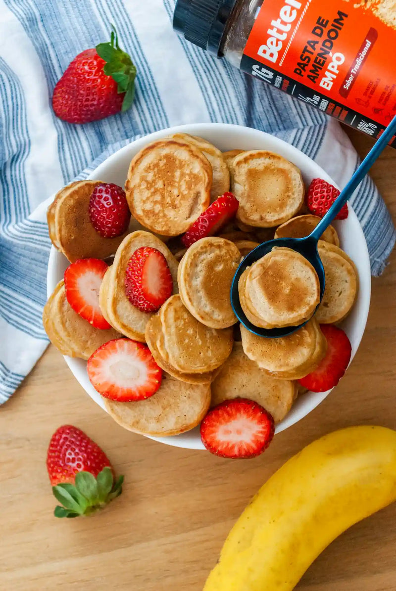 PB mini panquecas de banana