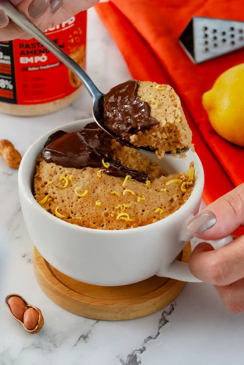 PB mug lemon cake