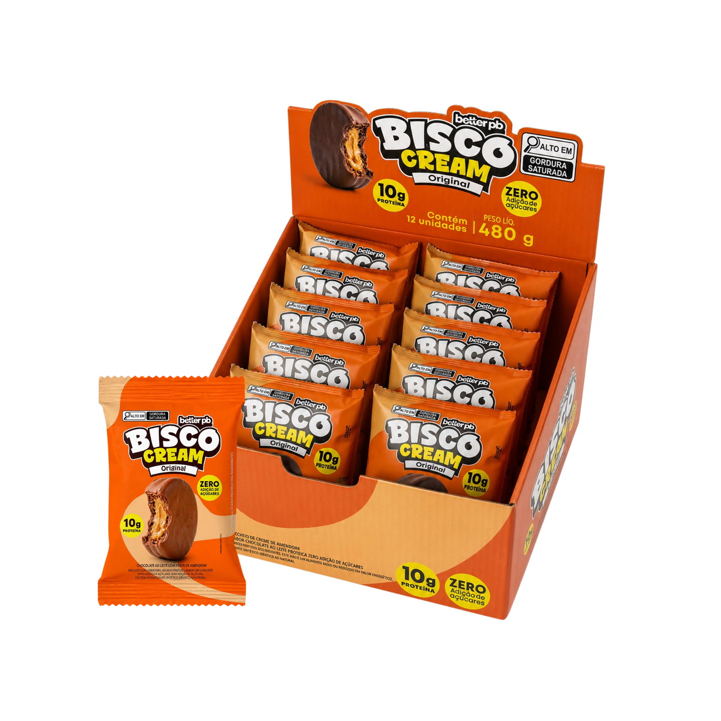 Biscocream Original 40g - 12un (parte do kit)
