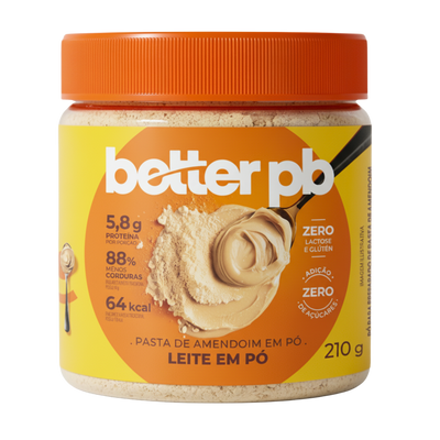 Pasta de Amendoim em Pó Leite em Pó