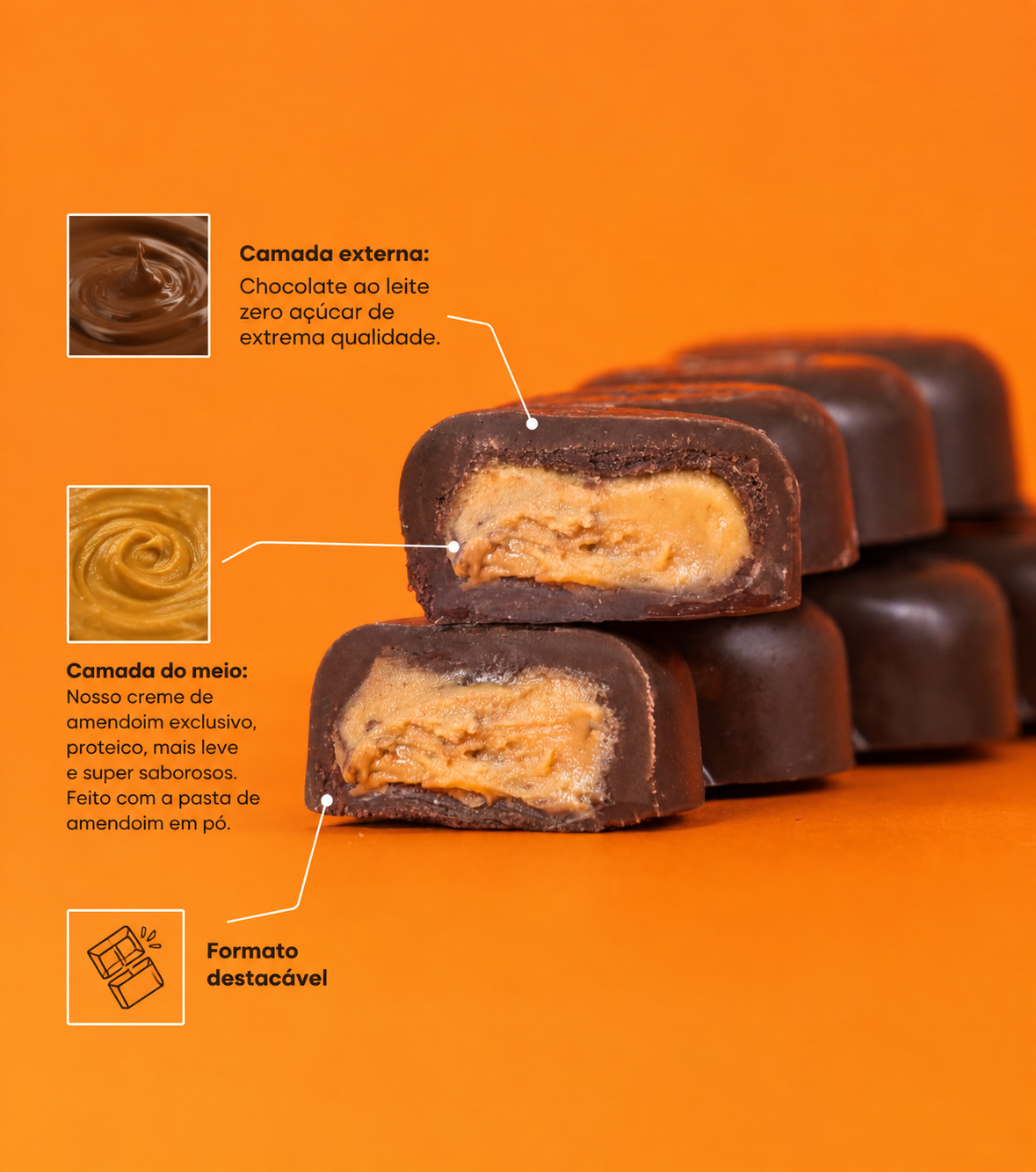 Chococream Original 40g - 12un