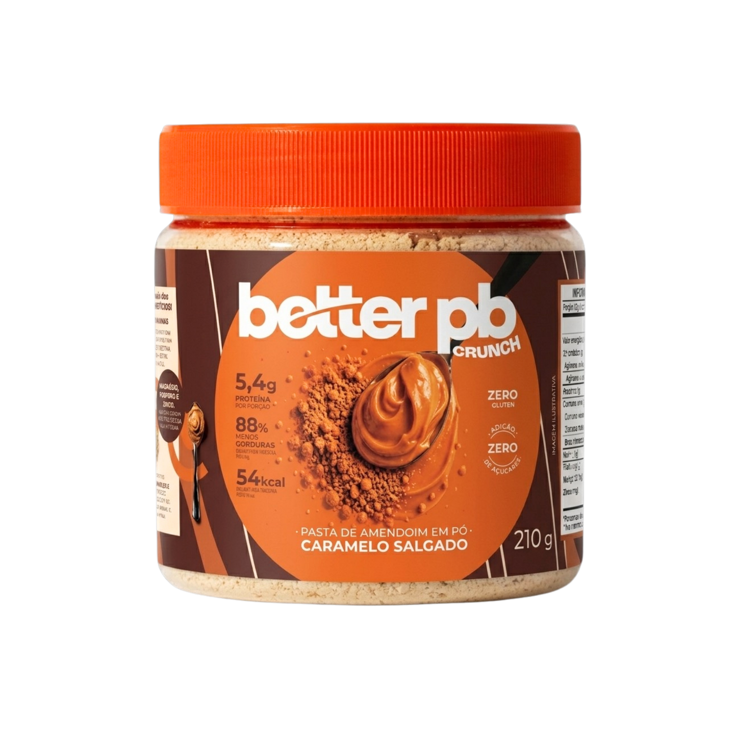Pasta de Amendoim em Pó Crunch Caramelo Salgado - 210g