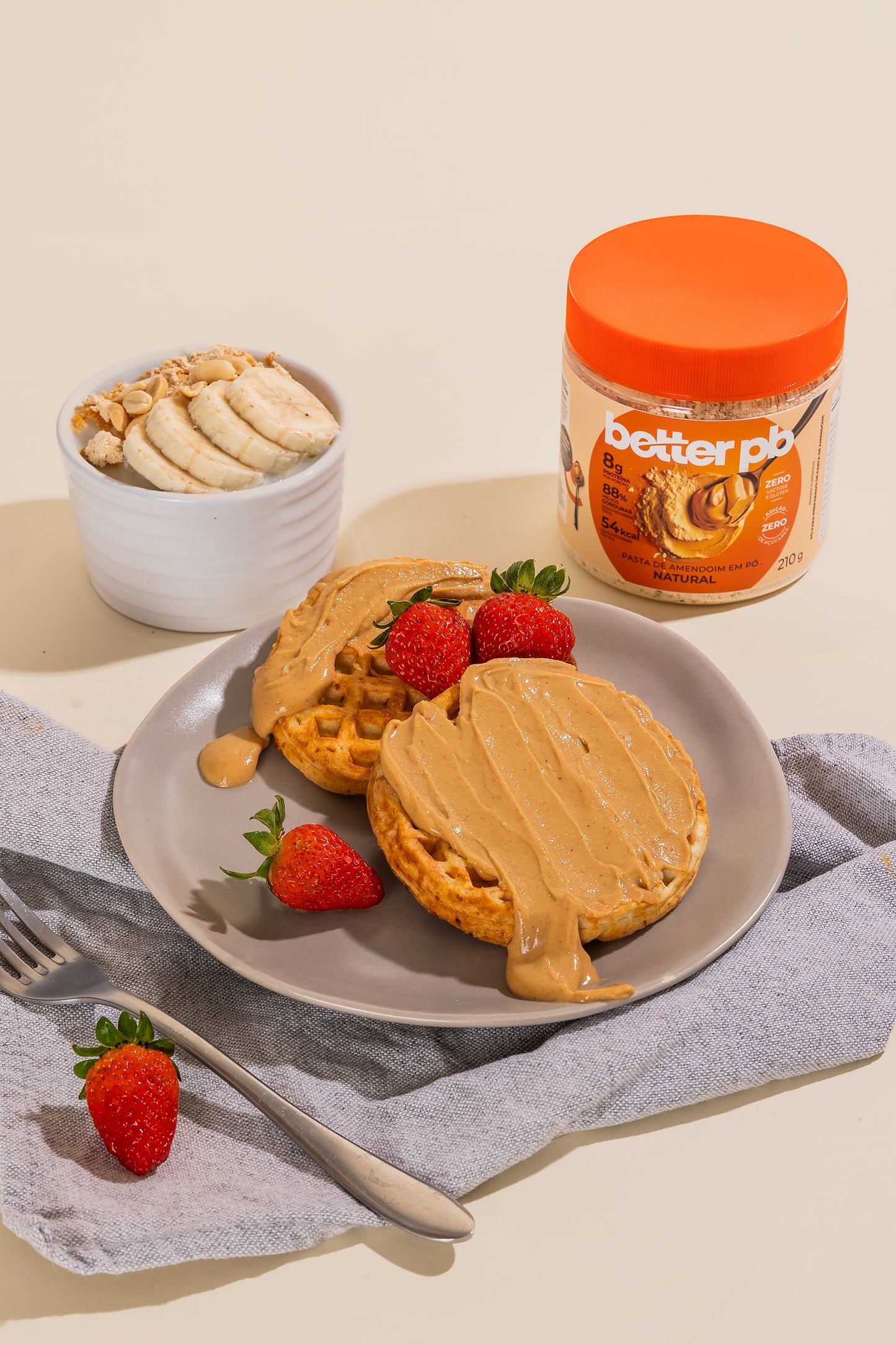 Pasta de Amendoim em Pó Natural