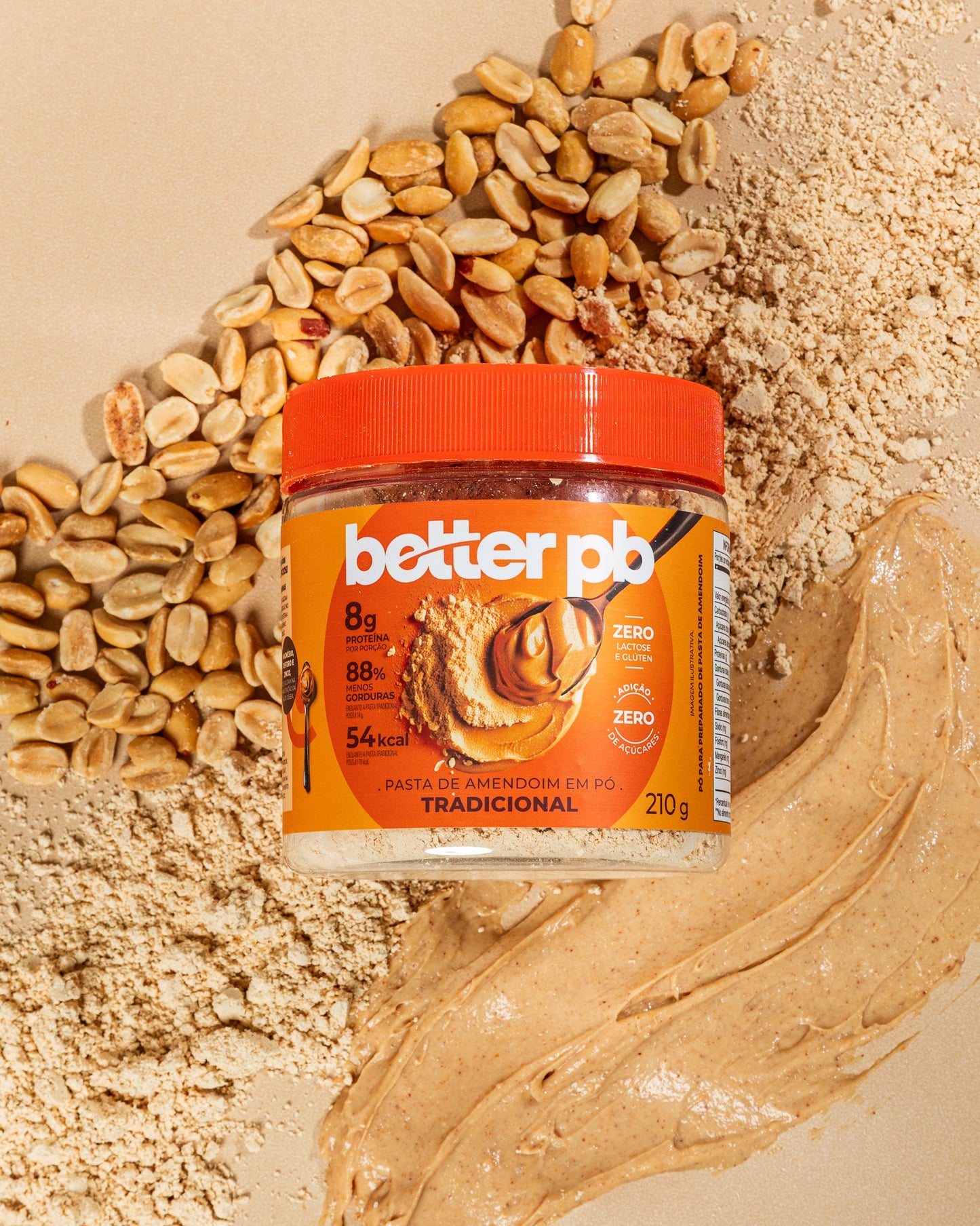 Pasta de Amendoim em Pó Tradicional